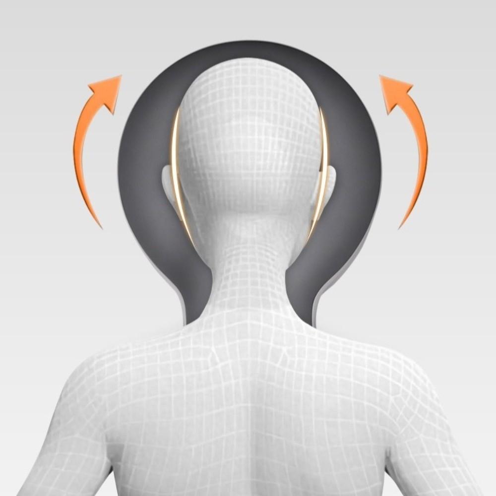 Breathable Memory Foam Pillow Ergonomic Shape Soft Face Rest Support Pillow Supportive Structure Comfortable Support