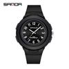 Sanda Unisex Fashionable Lightweight Korean Style Waterproof Sports Quartz Watch