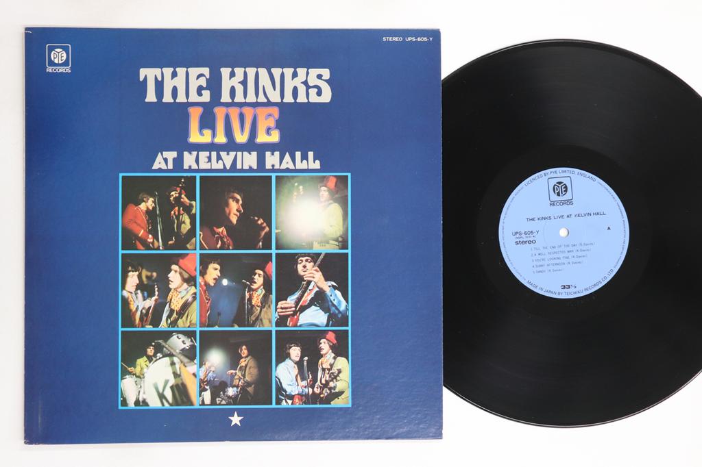 LP Record KINKS - Live At Kelvin Hall UPS605Y PYE 1967 Japan Rock Used