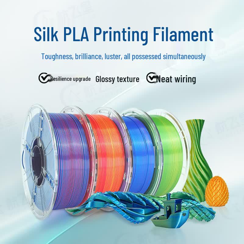 Hangfeixing PLA 3D Printer Filament - Gradient Silk Candy Rainbow