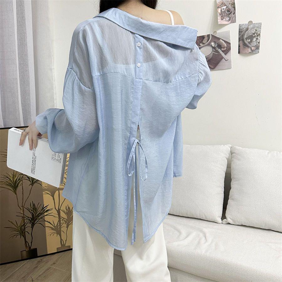 Women's Korean Style Long Sleeve Summer Sun Protection Cardigan - Breathable, Loose, Versatile Outerwear Top
