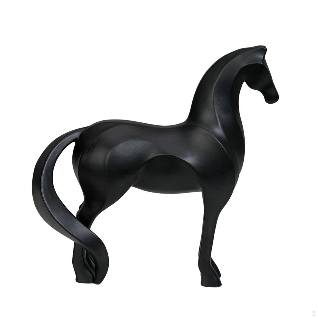 Horse Figurine, Animal Figurine Made of Modern Resin, Table Decoration, Refined Originality,