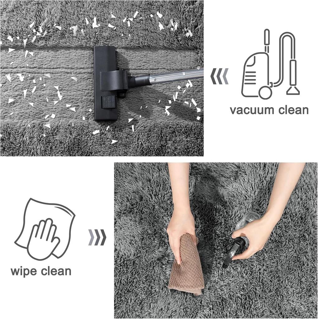 Tapetes Pelúcia Ultramacia Faux Duráveis e Laváveis à Máquina para Corredor Sala de Estar para Quarto Decoração de Casa em Várias Cores Tapetes