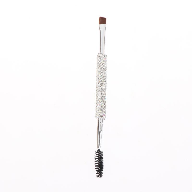 1Pcs Eyebrow Brush Eyelash Curl Double Head 2-In-1 Makeup Brush Artificial Travel Portable Multifunctional