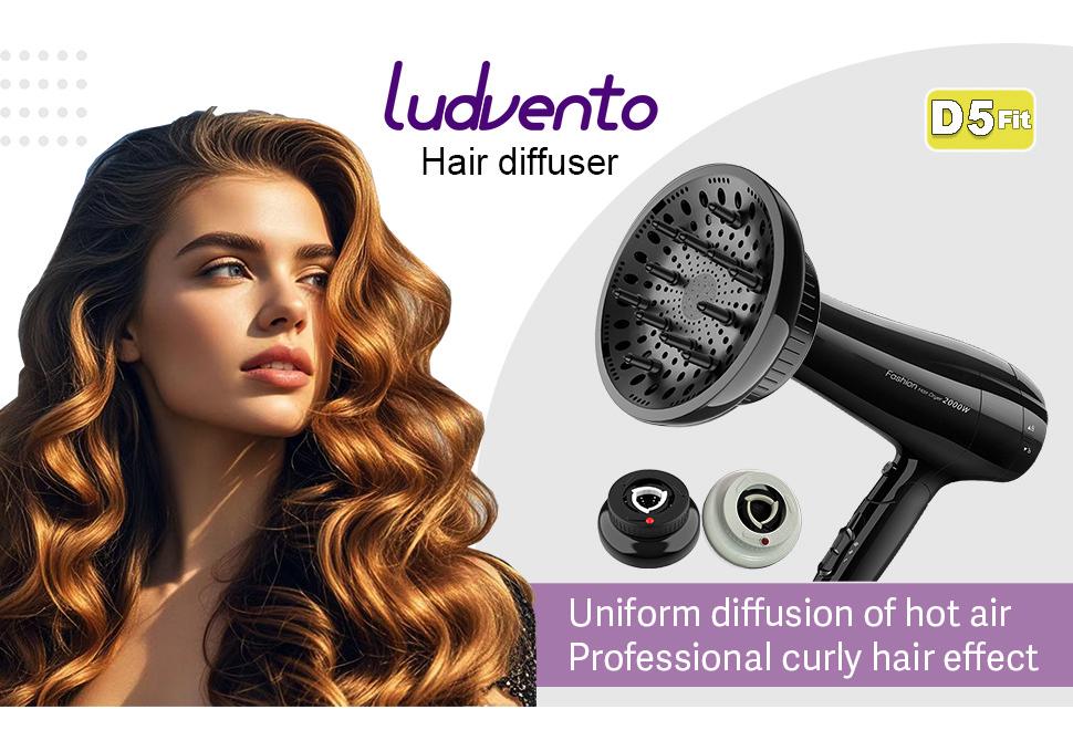 Universal Hair Dryer Diffuser for Curling - Multifunctional Styling Tool