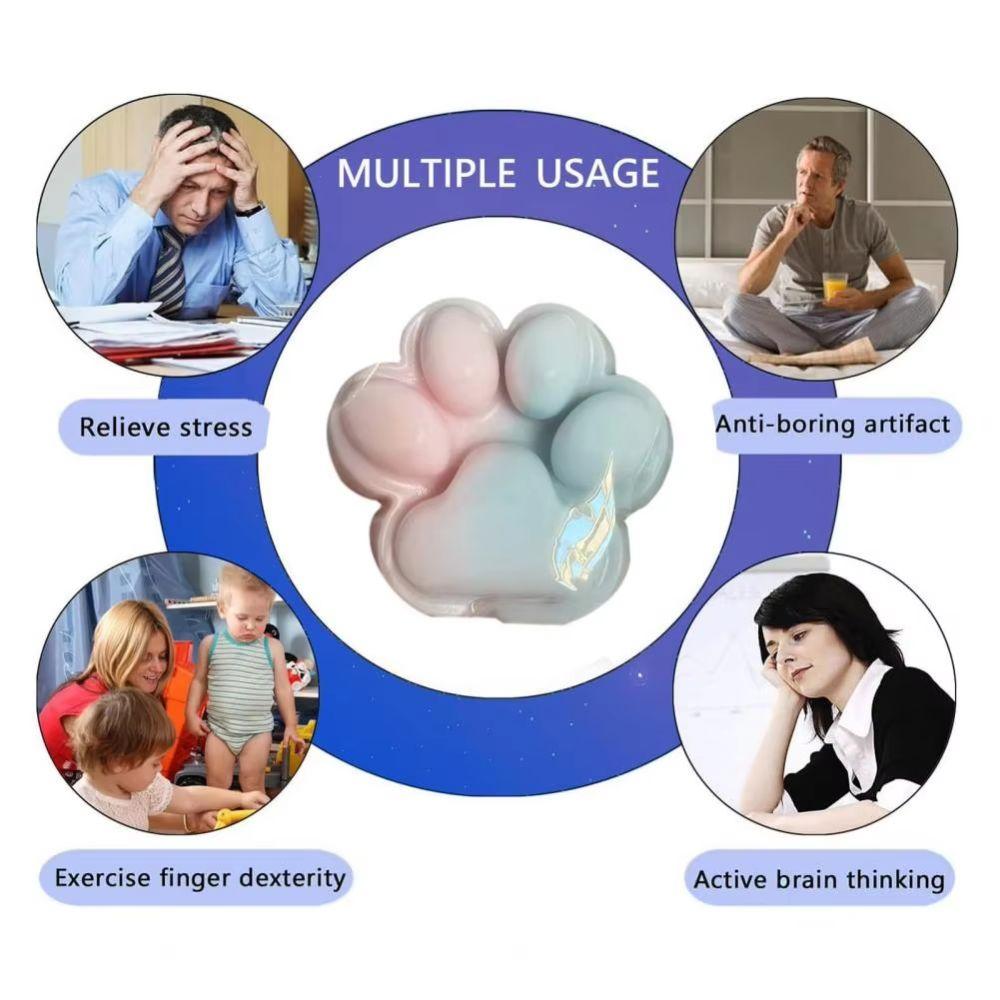 Soft Cat Paw Fidget Toy Silicone Cat Paw Pinch Toy Funny Cat Paw Squeeze Toy Kids Tricky Doll