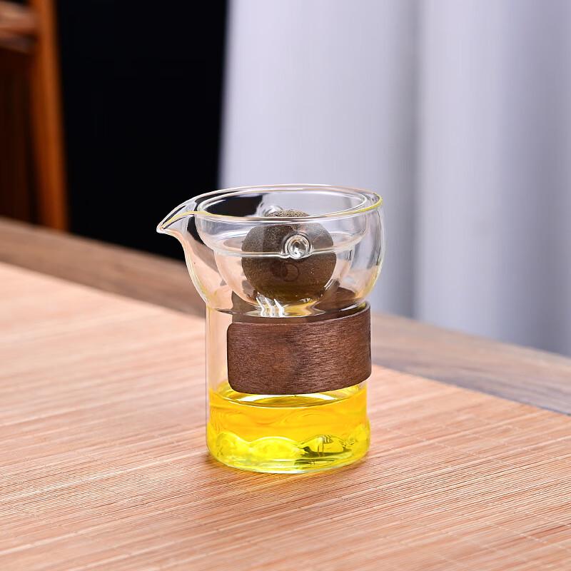 WJ Rotating Gongfu Tea Infuser Glass Cup Single