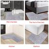 Non-slip Bath Mat Cobblestone Bathroom Rug NEW Durable Corner Mat