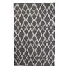 Les Trésors De Lily [R2499] - 'Boho' Black Beige Cotton Rug - 90x60 Cm