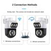 icsee 8MP Wireless Dual-Lens HD Night Vision Outdoor Security Camera with 360° Mobile Remote Control