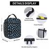 Blue Dog Paw Pattern Insulated Lunch Bag for Women Office Cooler Thermal Food Box Tote Leakproof Lunch Boxes Container