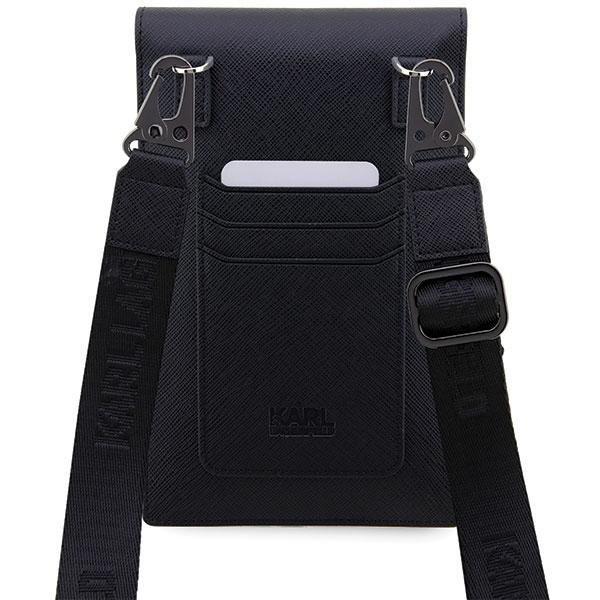 Karl Lagerfeld Torebka Klwbsakcpmkczarny/Black Saffiano Karl & Choupette