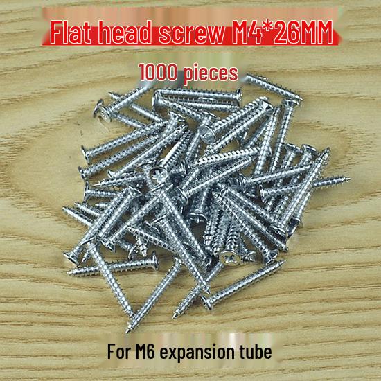 White Plastic Expansion Plugs/Screws 6MM, 8MM, 10MM, 12MM - 1000 pcs/bag