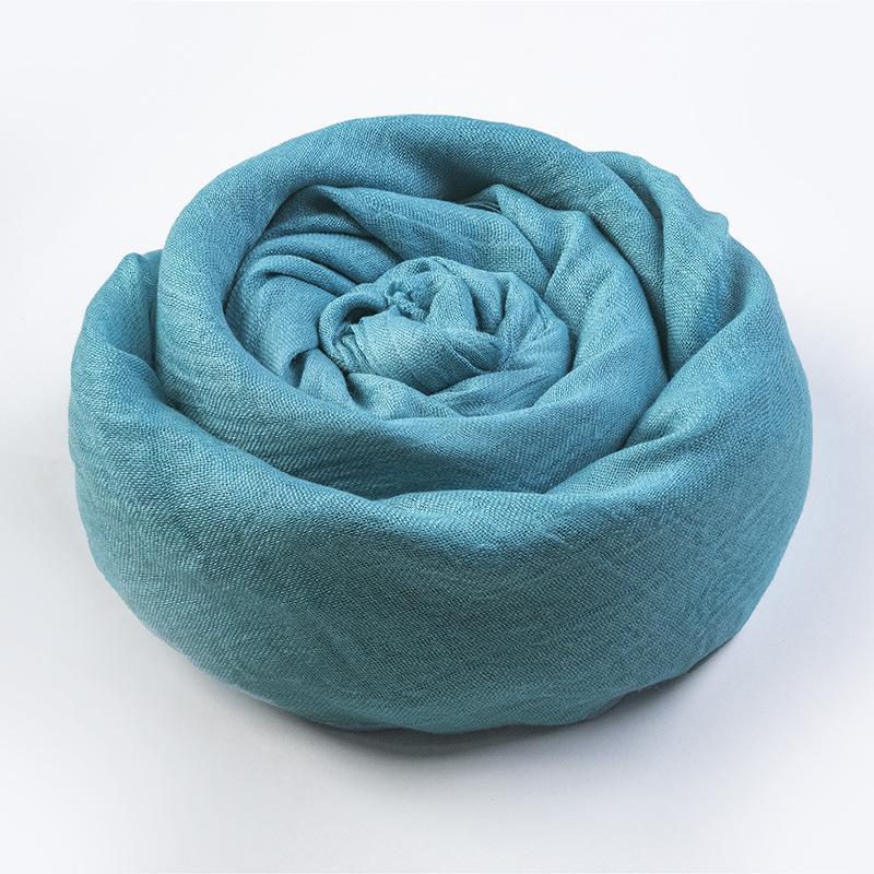 Women's Summer Sun Protection Scarf: Cotton & Linen, Japanese & Korean Style, Medium-Long, Lightweight Shawl