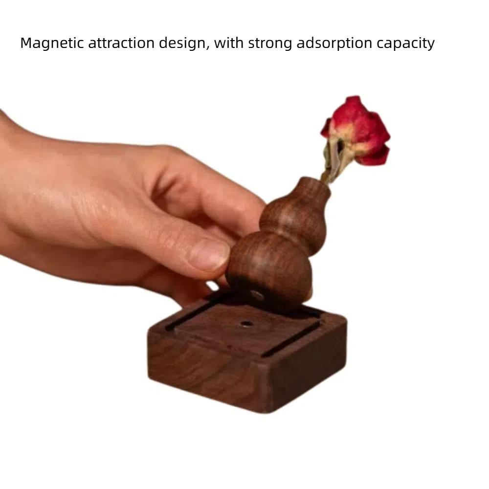 Fresh Air Wood Oil Diffuser No-Oil Mini Flower Vase Flower Arrangement Bottle  Home Decoration