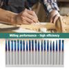 20 Pcs End Mill Tungsten Carbide Single Double Groove Rotate End Milling Cutter