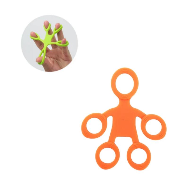 Finger Grip Silicone Ring Exerciser Antistress Resistance Band Fitness Stretcher 3 Levels Finger Sensory Toy for Kid Autism ADHD