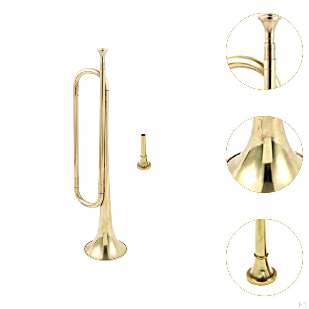 C Flat Bugle Brass Golden Lacquer Trumpet Classic Professional for Stage