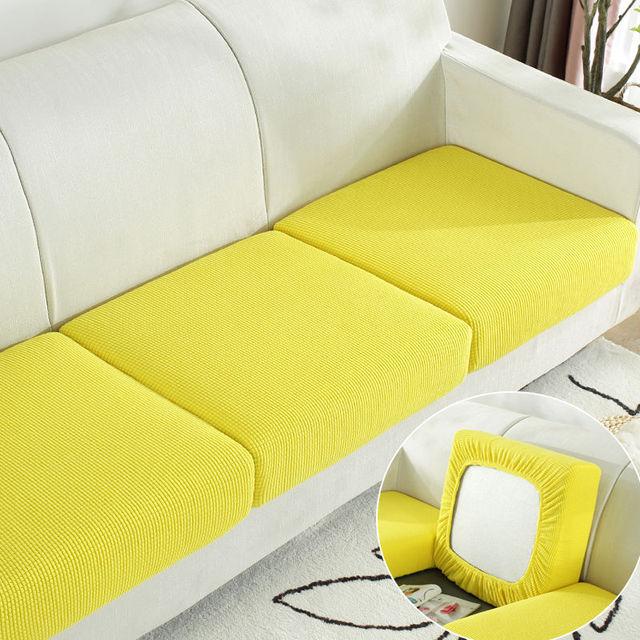 Thickened Plush-touch Sofa Cushion Cover Elastic All -Inclusive Living Room Sofa Cover Removable And Machine Washable Furniture Protective