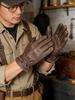 First Layer Cowhide Retro Riding Gloves - Irregular Color, Outdoor Protection & Driving Handling Gloves