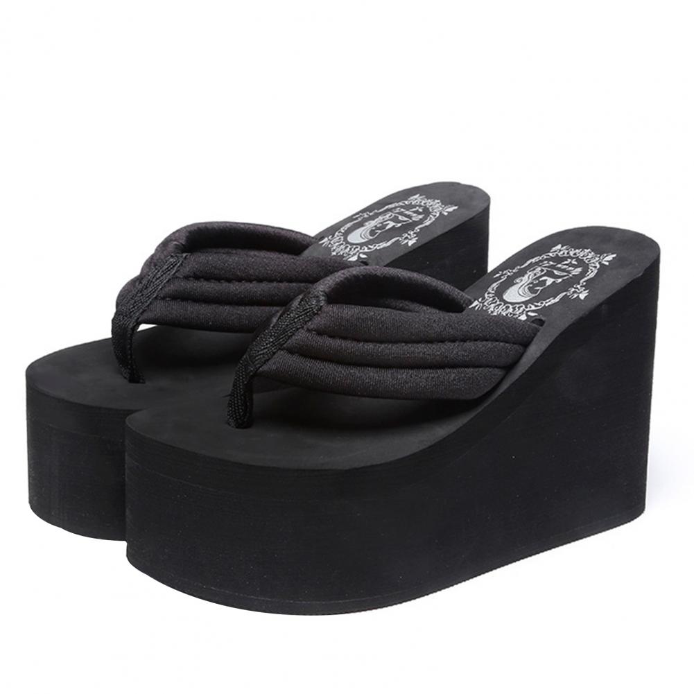 Women Thick Sole Flip Flops Stylish Women S Platform Flip Flops With Arch Support For Beach Casual Wear Non-Slip Thick-Sole Set 37