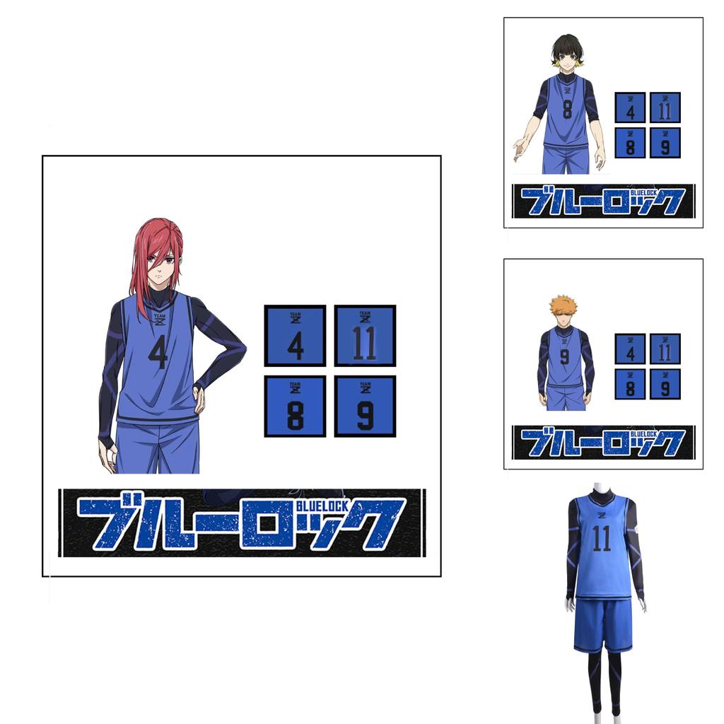 Bluelock Cosplay Kostuum Voor Rollenspel Fans