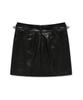 Pallet Buckle Point Tight Short Skirt Black