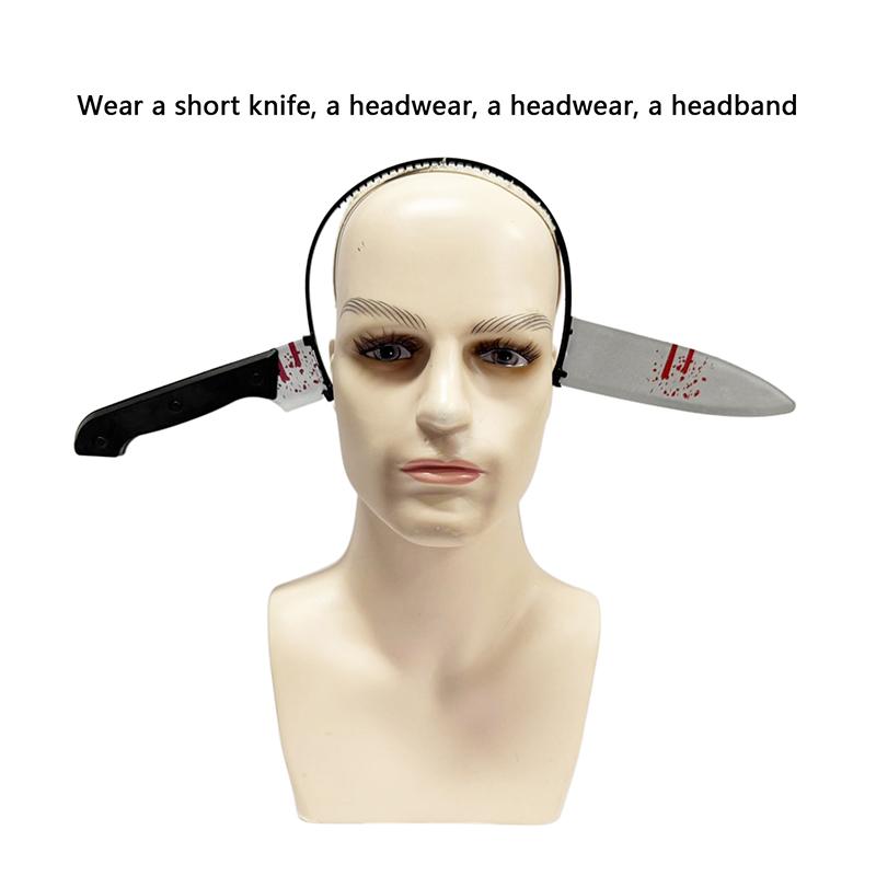 Petrecere Halloween Benzi de Păr Horror Cuțit Fals Topor Satâr Foarfece Bentițe Prin Cap Înfricoșător Costum Mascaradă Recuzită Photobooth