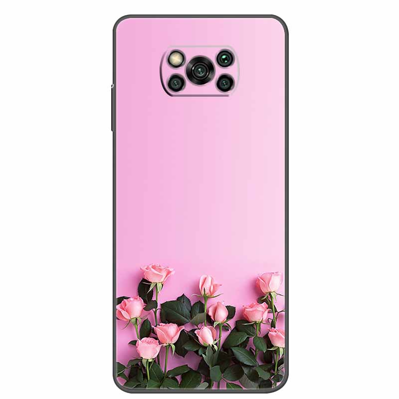Case For POCO X3 Pro Soft Silicone TPU Black Bumper Cover For Xiaomi Poco X3 NFC Phone Back Cases PocoX3 X 3 X3Pro Cat Cartoon