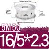 Dual-Sided Flat Timing Pulley: 5M50 Teeth, Width Options 11/16/21/27AF, Bore Size 8-30.