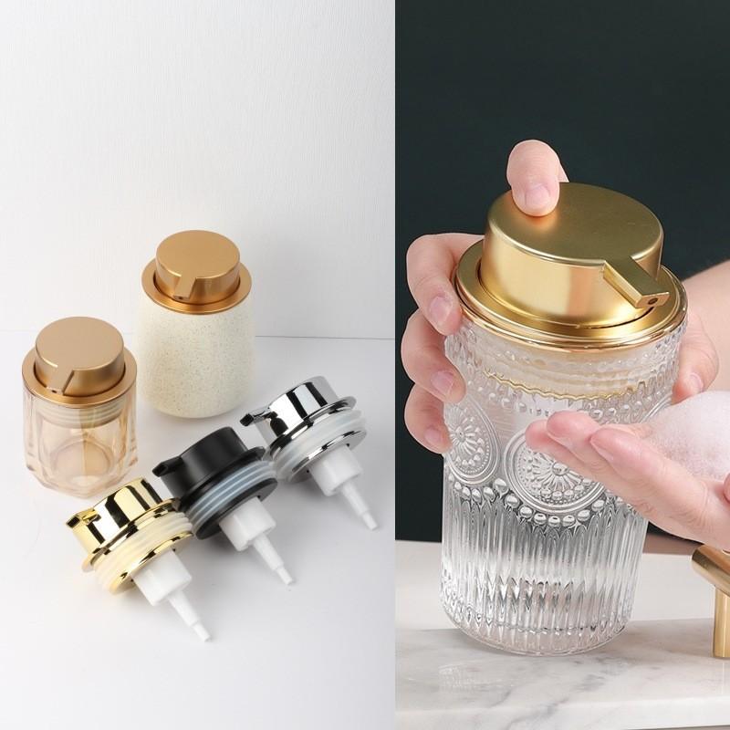 Anti Clog Foam Soap Dispenser Pump Head Reusable Durable Nozzle for Kitchen Bathroom Hand Soap Bottles