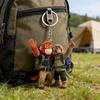 Slap The Monkey Keychain Pendant Animal Design Lightweight Double-Sided Acrylic Key Chain Backpack Handbag Accessory