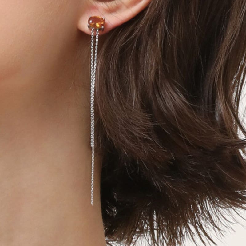 DU T`Ai PONT Unbalanced Drop Earrings