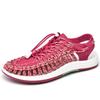 Whoholl Summer Knitted Men Sandals Breathable Casual Shoes for Men Outdoor Beach Sandals Plus Size 35-48 Summer Footwear Man