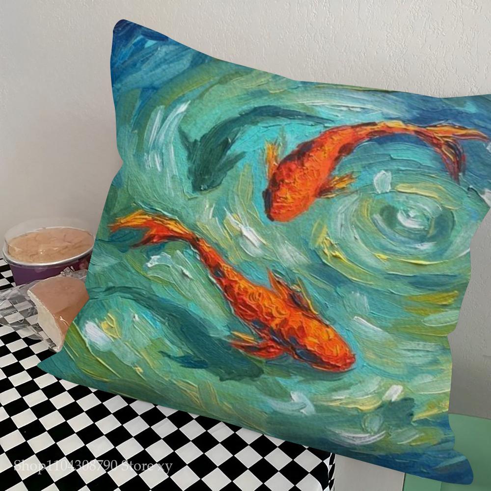 1pc Claude Monet Pillow Case Square Bedroom Sofa Leisure Comfort Cushion Car Living Room Home Decoration