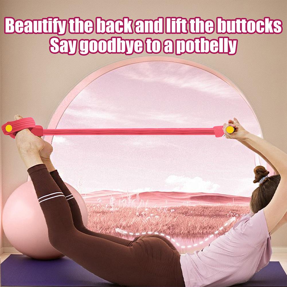 Multifunction Tension Rope for Exercise with Handles Fitness Resistance Bands Foot Pedal Resistance Band for Women Men