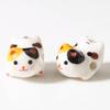 Makeing Bracelet Ginger Cat Beads Kitty Fortune Cat Loose Spacer Beads  Pendant
