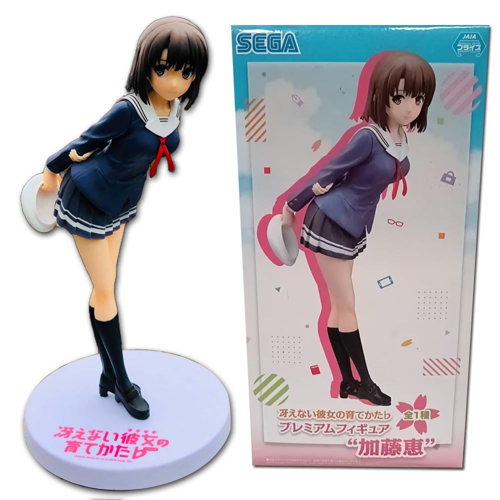 20CM Anime Saenai Heroine no Sodatekata Kato Megumi Figure School Uniform Dress Up Model Toy Gift Collection Action Figure