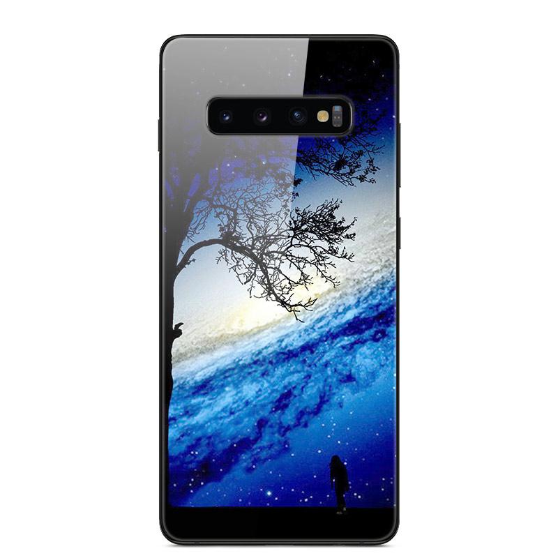 For Samsung S10 Plus Case Tempered Glass Hard Phone Back Cover Coque For Samsung Galaxy S10E S 10 5G S10plus Bumper Cases Capa
