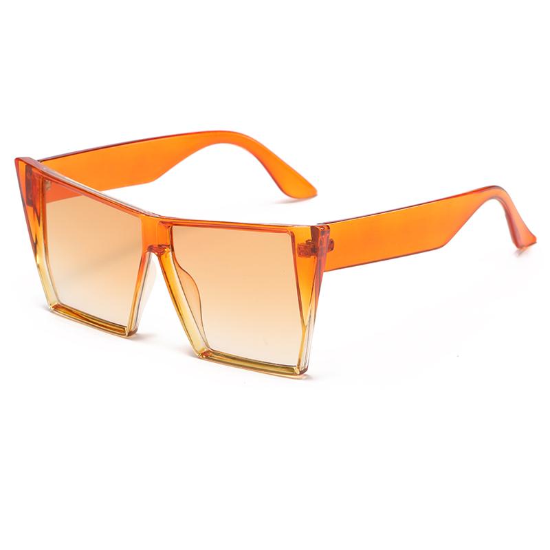 New Oversized Square Sunglasses Women's Fashion Jelly Color Sun Glasses Women Gradient Lens Eyewear UV400