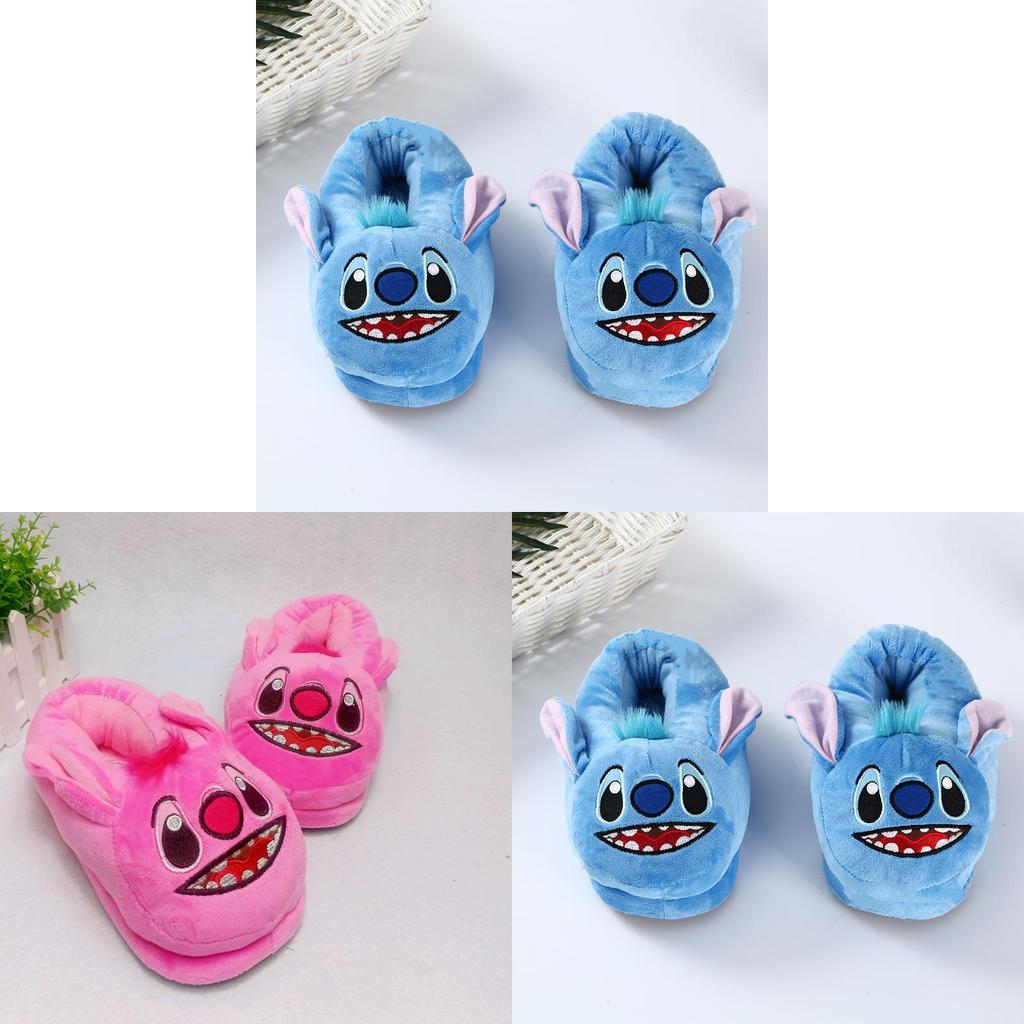 Lilo Stitch Plush Slippers For Adults And Kids With Antislip Warmth Indoor Use
