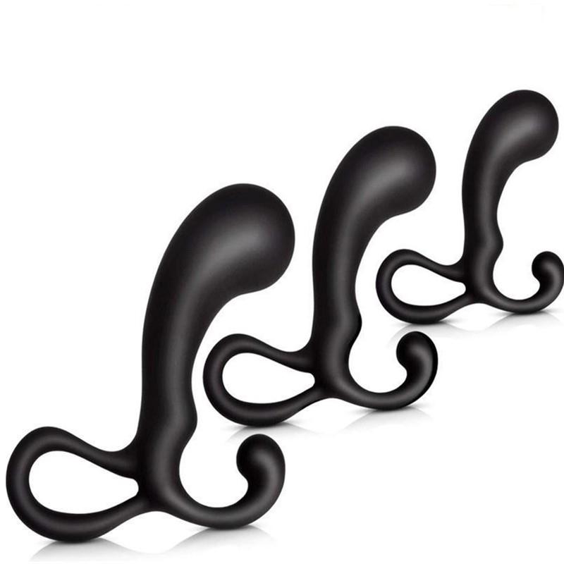 Portable Prostate Massager Masturbator Ass Anal Butt Plug Dilator Dildo Silicone Open G Spot Buttplug Sex Toys For Men Women