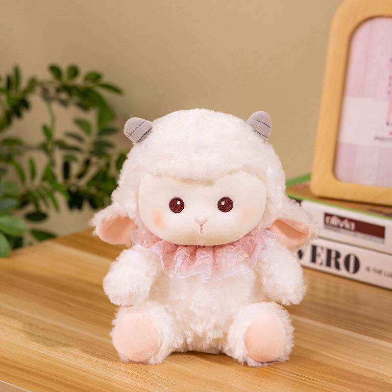 

Очаровательная плюшевая игрушка Овечка - Кукла Ягненок для детей 23cm, 0.12kg