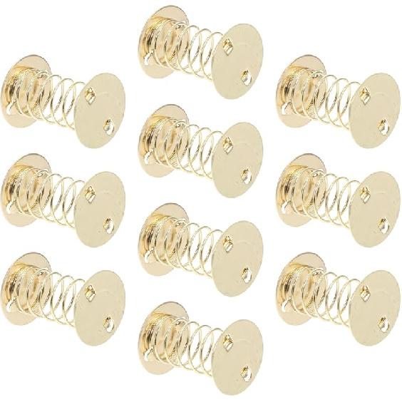 

PLAFOPE 10pcs Dashboard Toy Bases Doll Spring Bases for DIY Shaking Head Ornaments Car Spring Accessories for Motorcycle and Bike Decoration 2.30X2.00X2.00CM золотистый