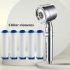 New High Pressure Water Saving Filter Shower Head 5 Modes Handheld Shower Head One Button Stop Bathroom Accessories Set