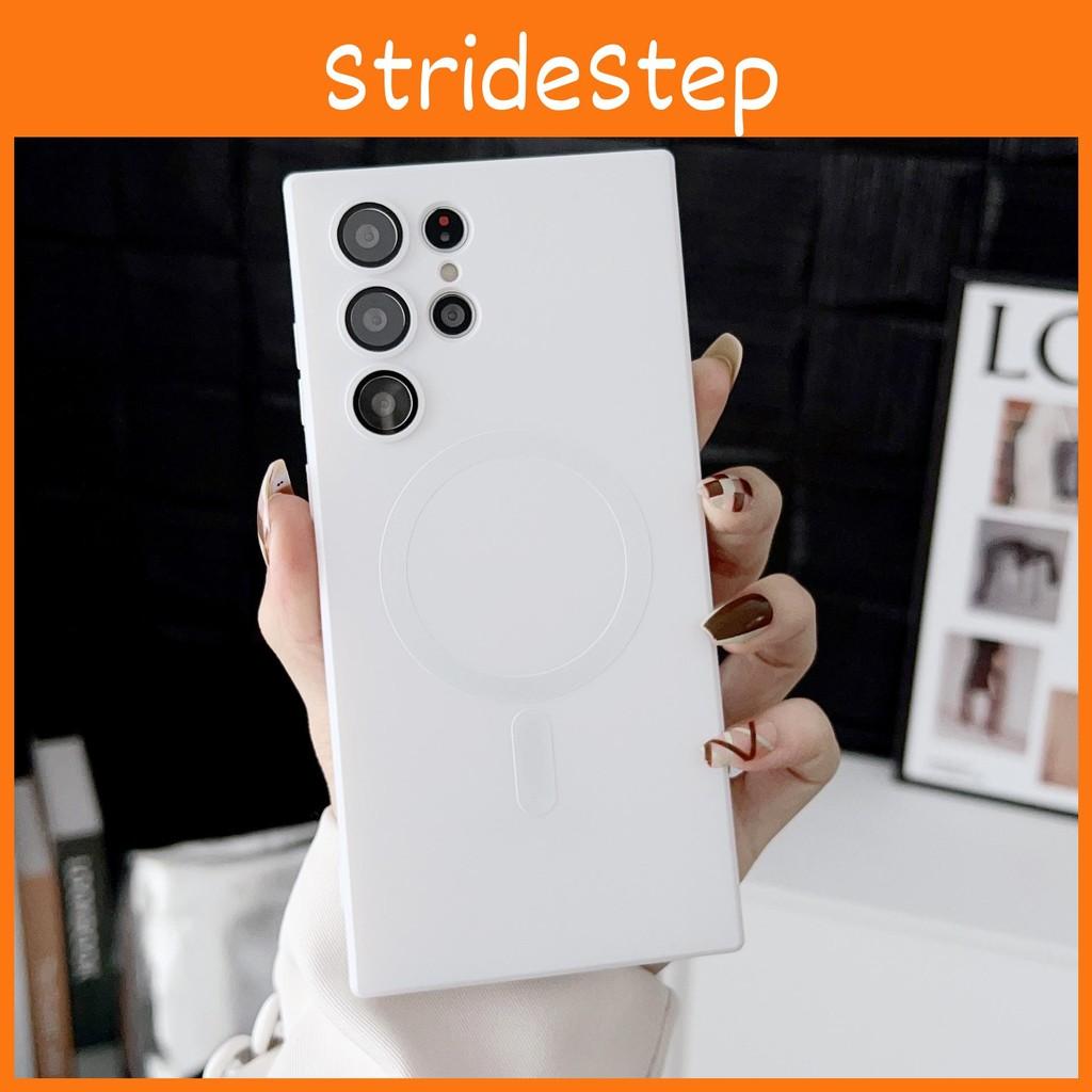 Charge Wireless Magnetic Phone Case With Lens Protection For Samsung S21 Ultra