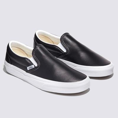 Slip On Leather Black True White Vn000ct5bpb1