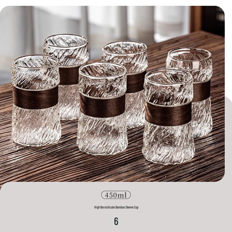 Naijiang Embossed Glass Tumbler Set