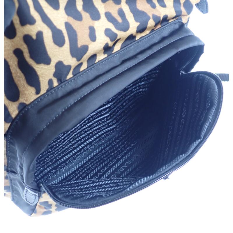 PRADA  1BZ001 Backpack · Daypack Brown/black Nylon Women