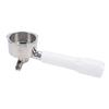 51mm Coffee Portafilter Universal Fit SUS Stainless Steel 3 Ears Coffee Portafilter for Coffee Machines White